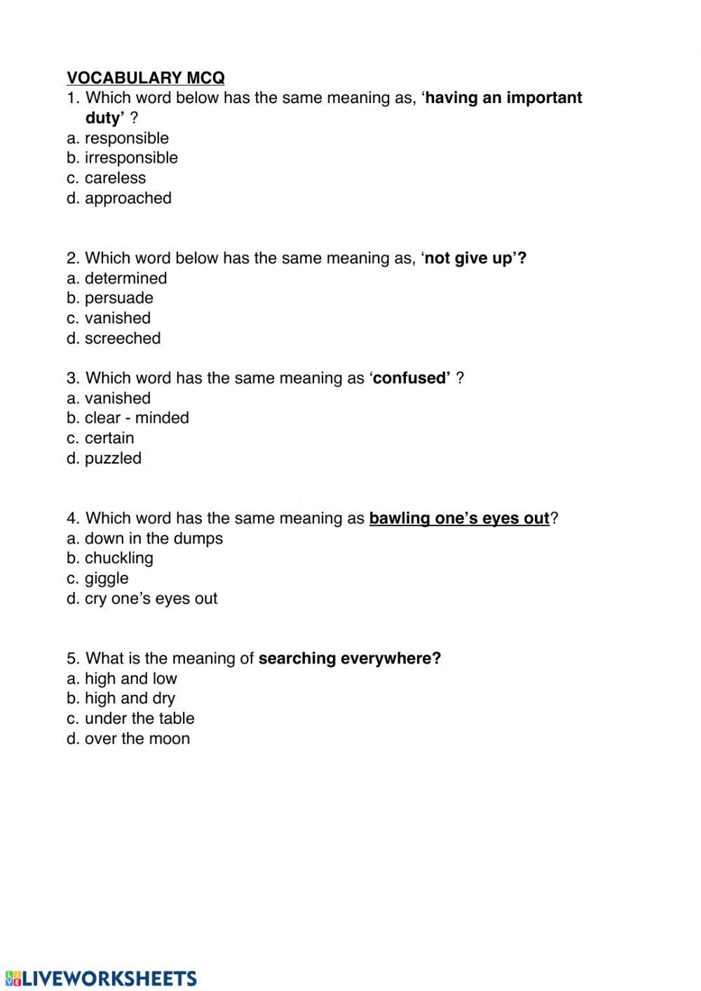 P 1 online revision (Week 11 )