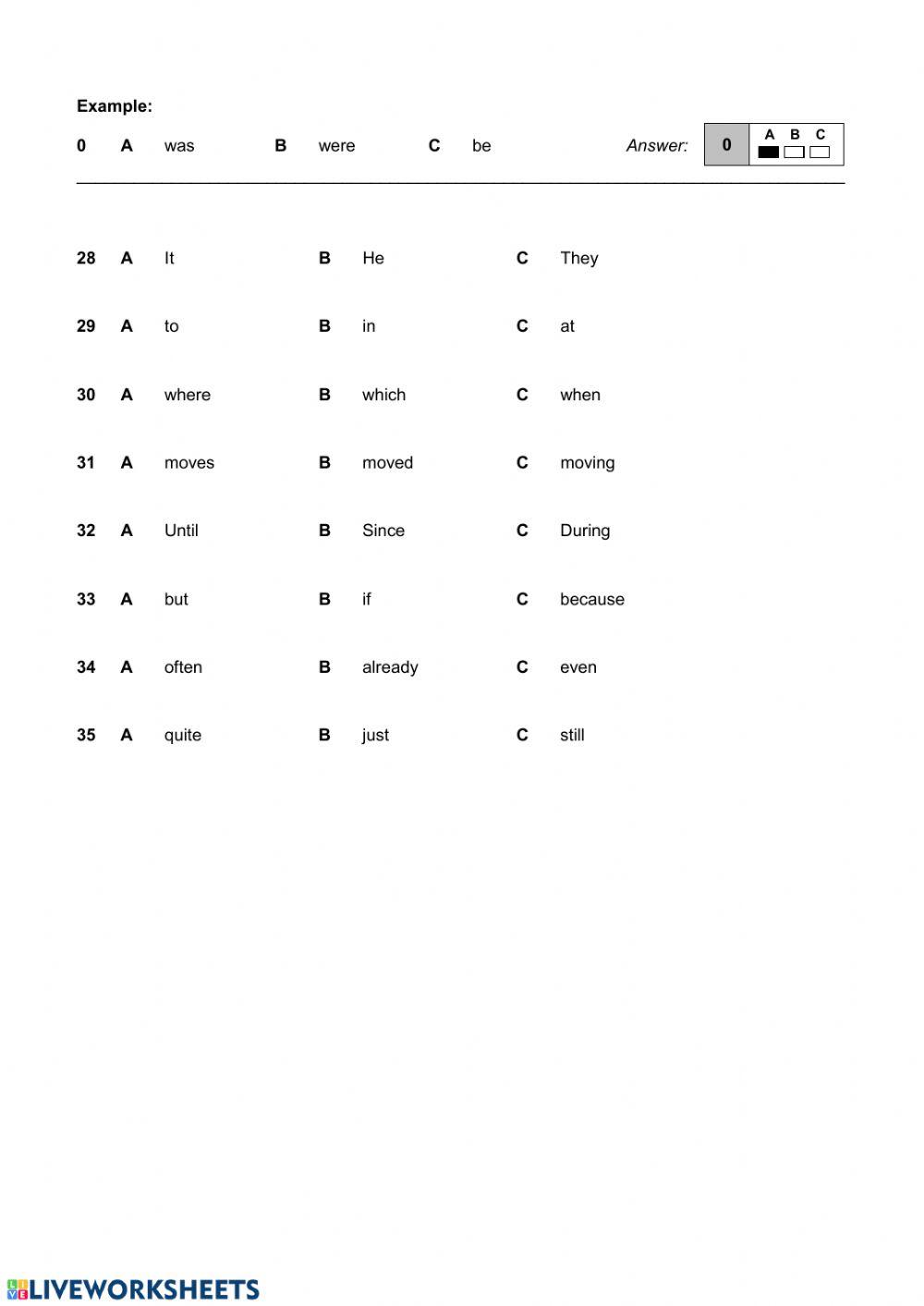 Reading and Writing KET