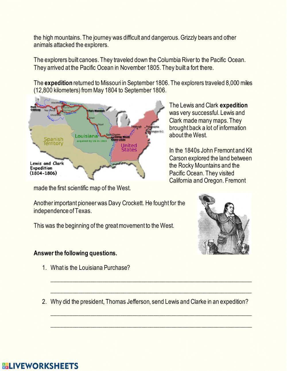 The American West Chapter 3 - Lewis and Clarke