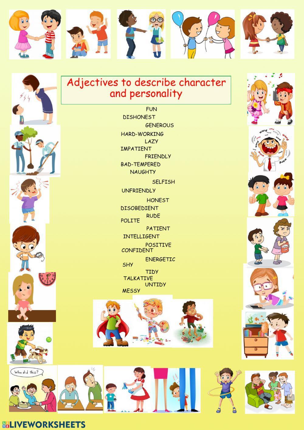 Adjectives about personality