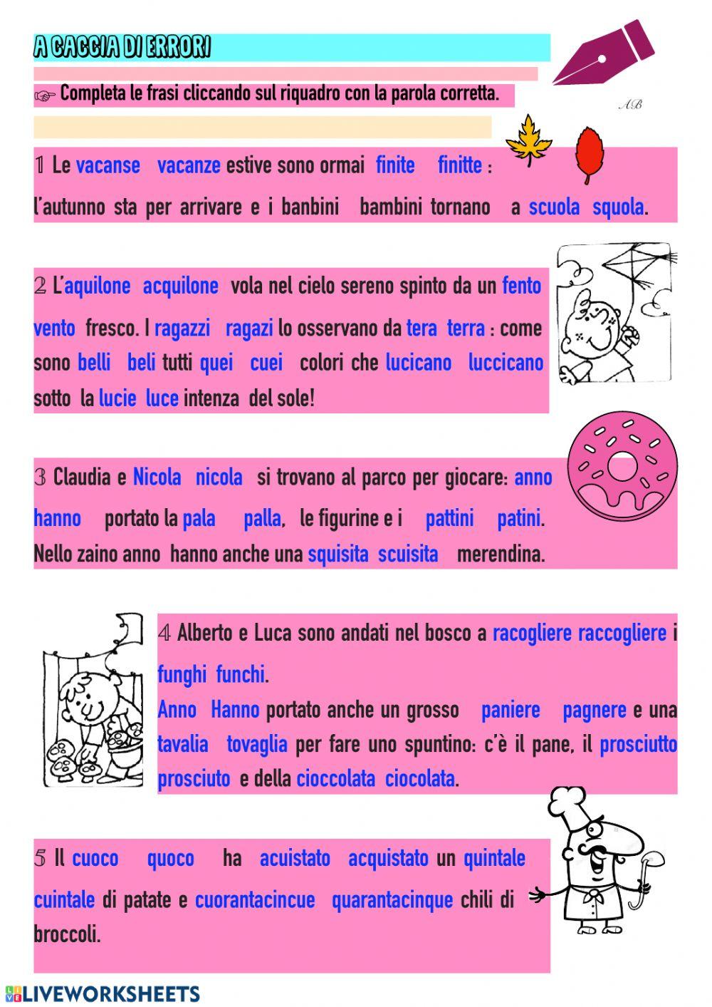 Caccia all'errore! Caccia all'errore!
