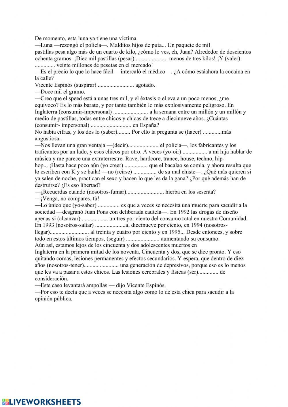 Campos de fresas-conjugación