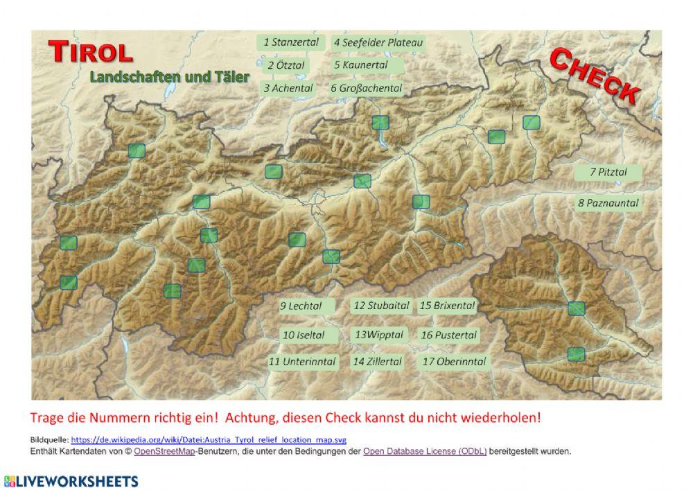 Tirol Landschaften und Täler (Check)