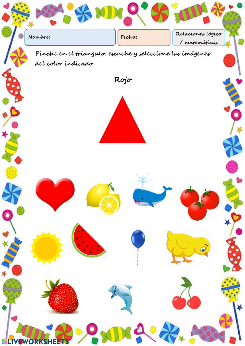 Formas y colores 57591 | Doris Andino | Live Worksheets