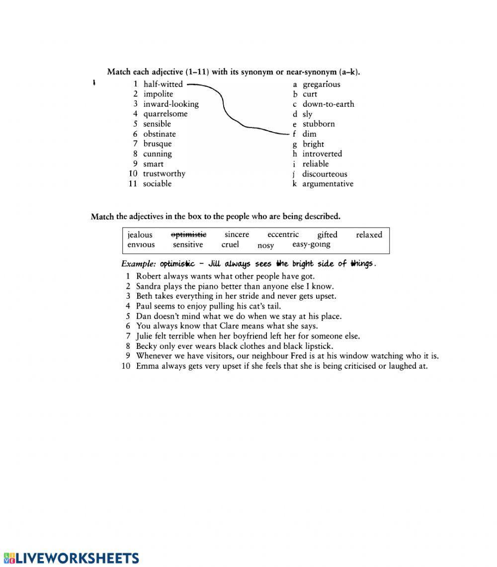 Vocab in Use B2, Unit 7,8 Revision