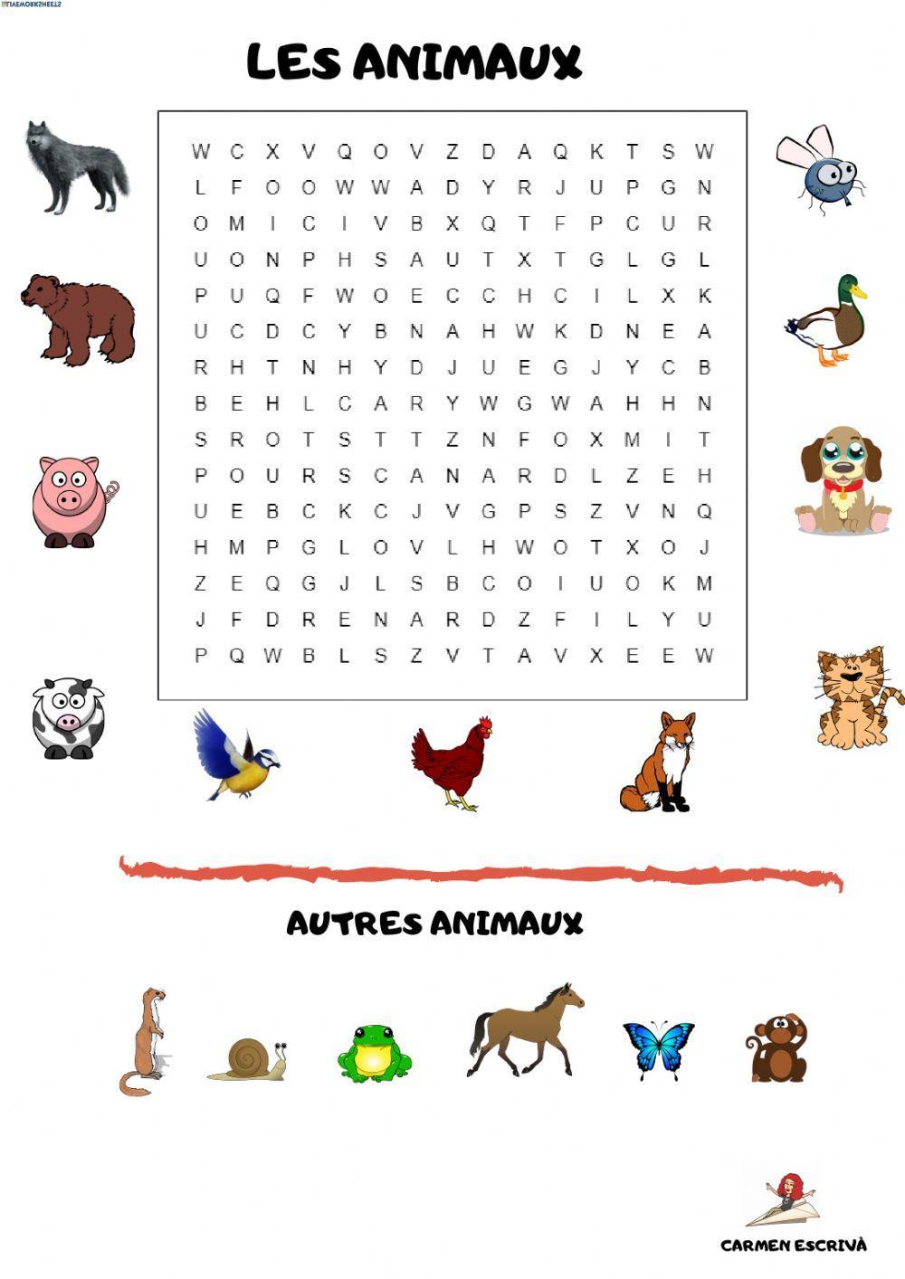 Les animaux Les animaux