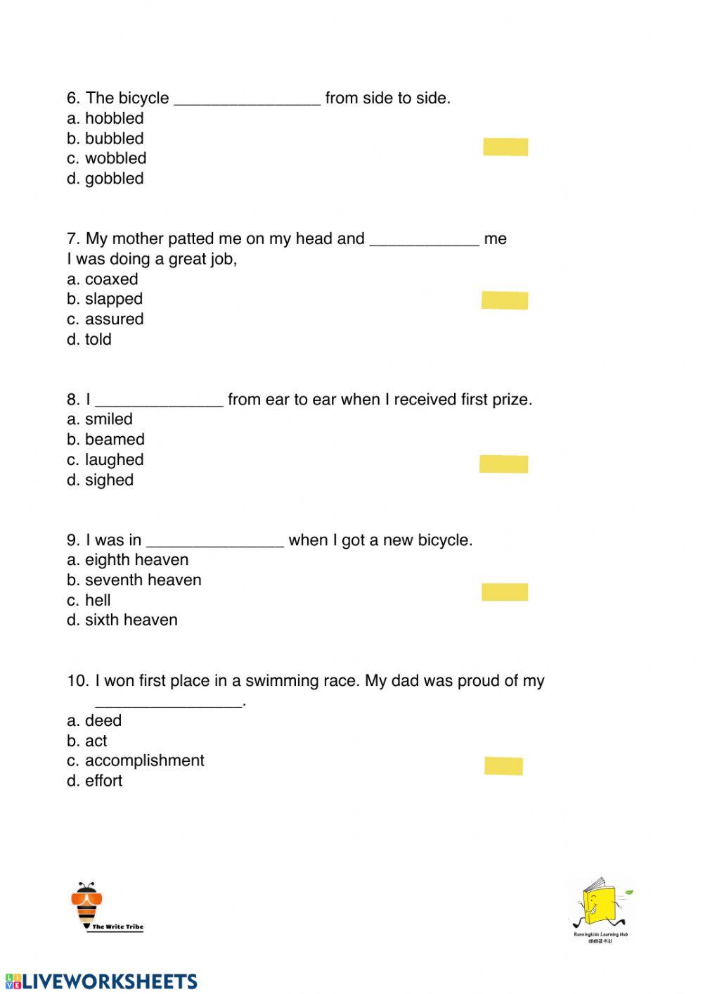 P 1 online revision (Week 2 )