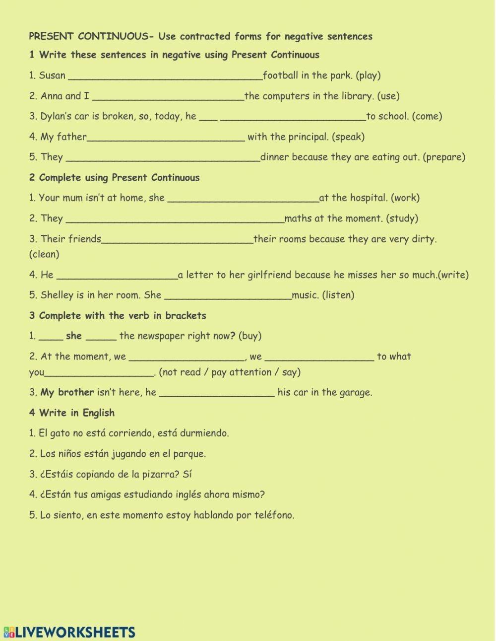 Present Continuous (Basic)