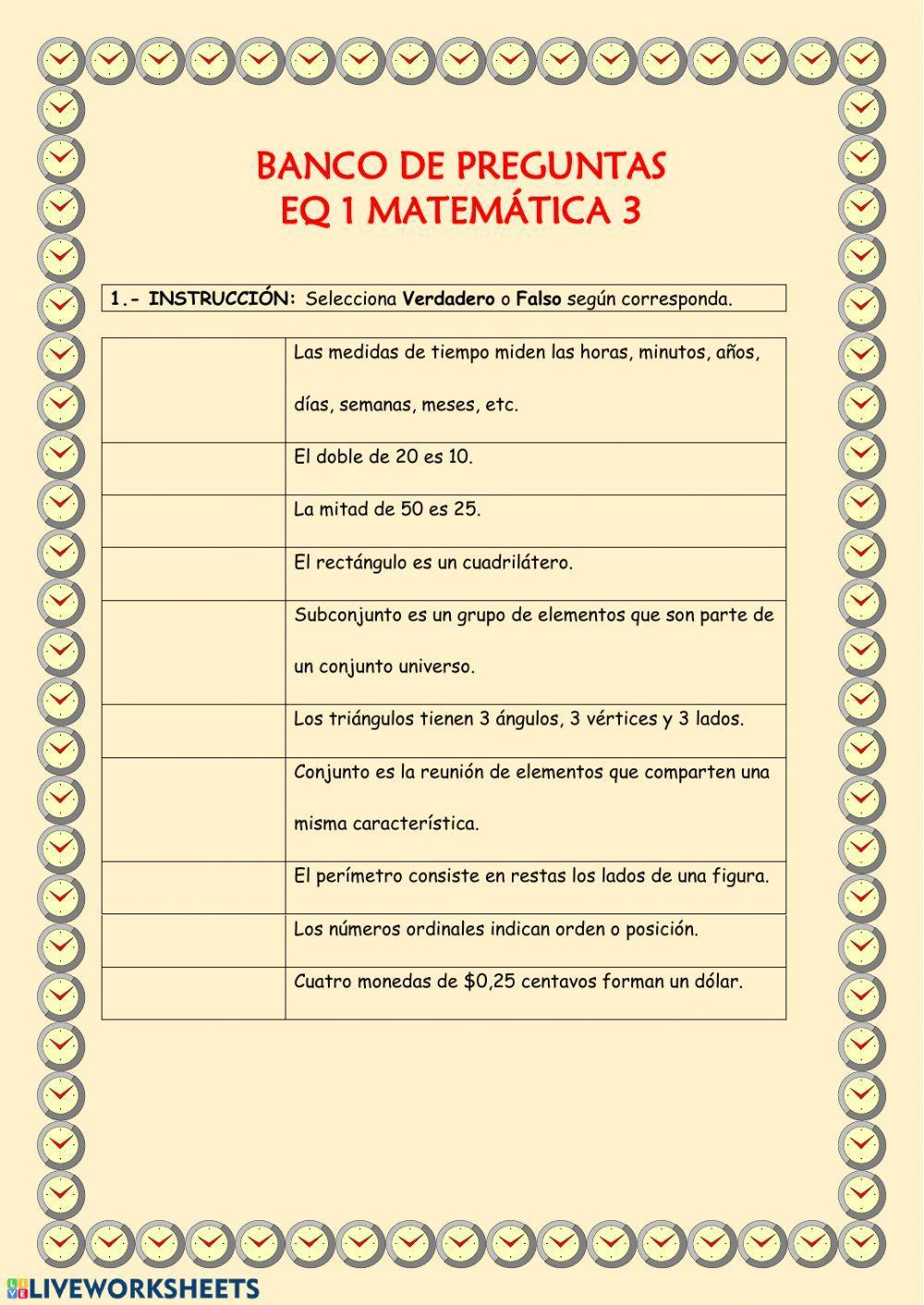 Repaso Matemática 3-Examen 1