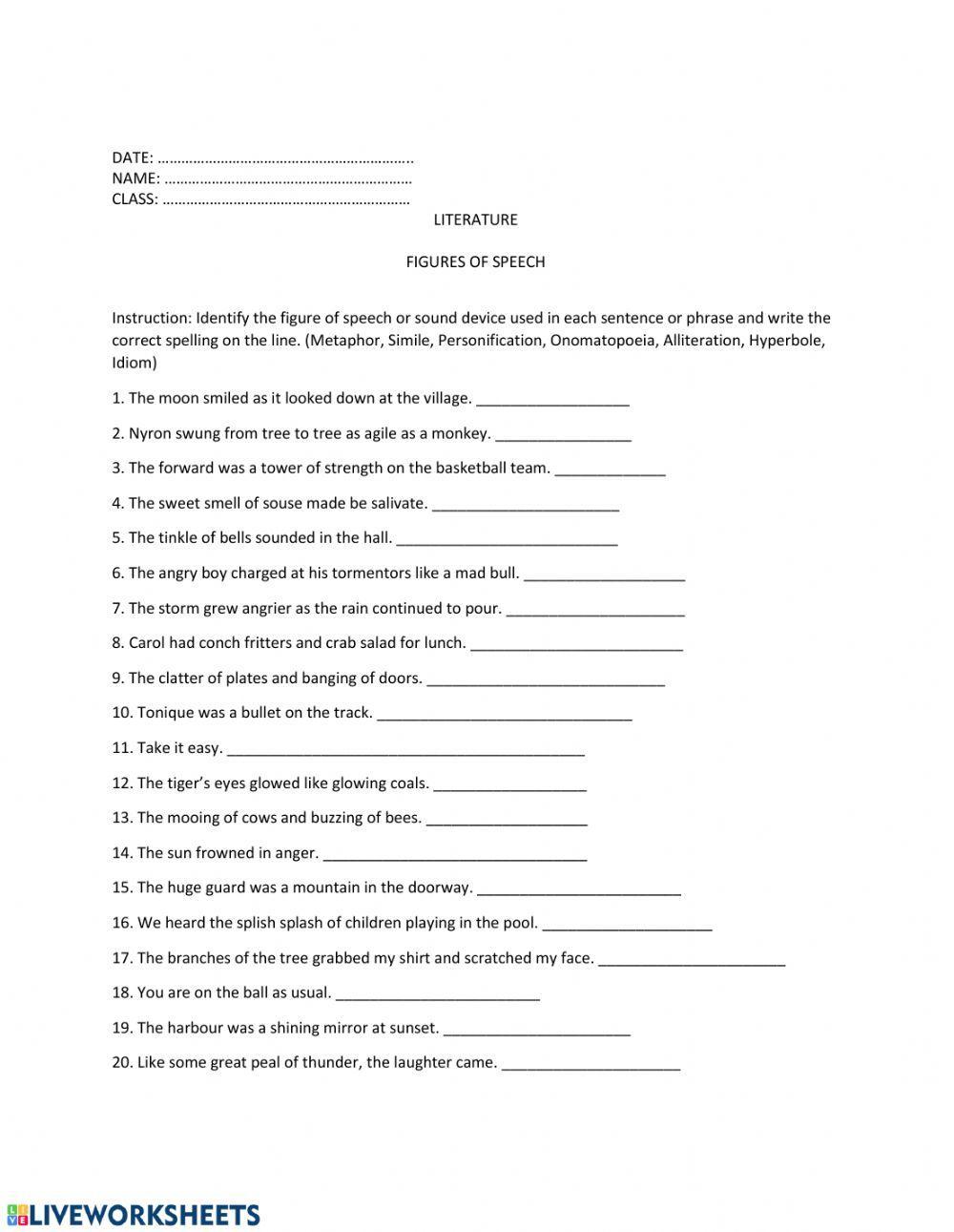 figurative-language-activity-live-worksheets