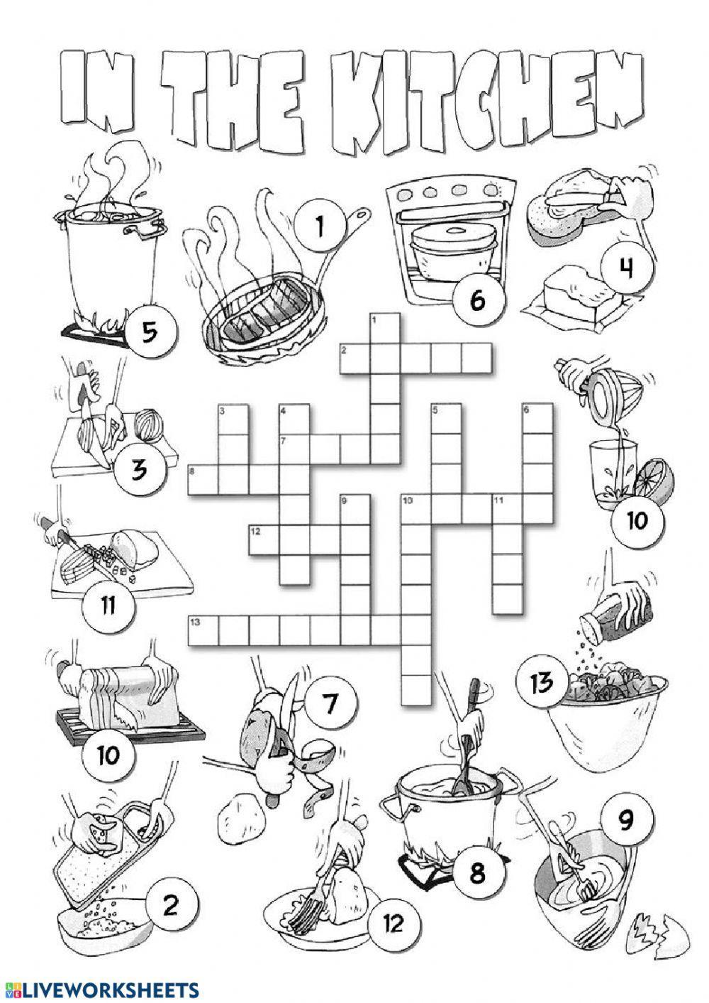 In the kitchen - crossword