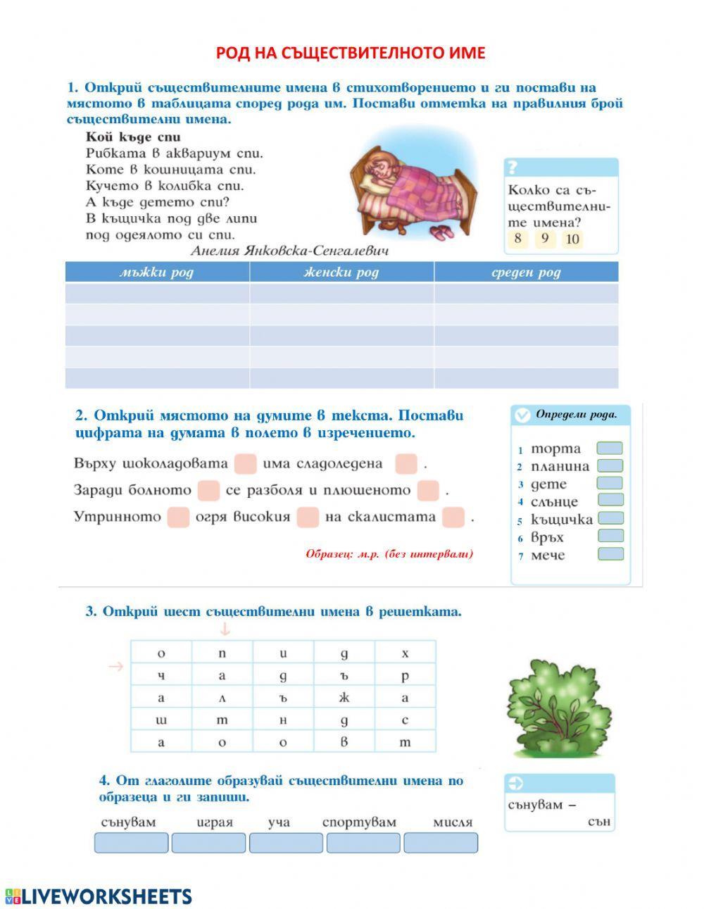 Род на съществителното име