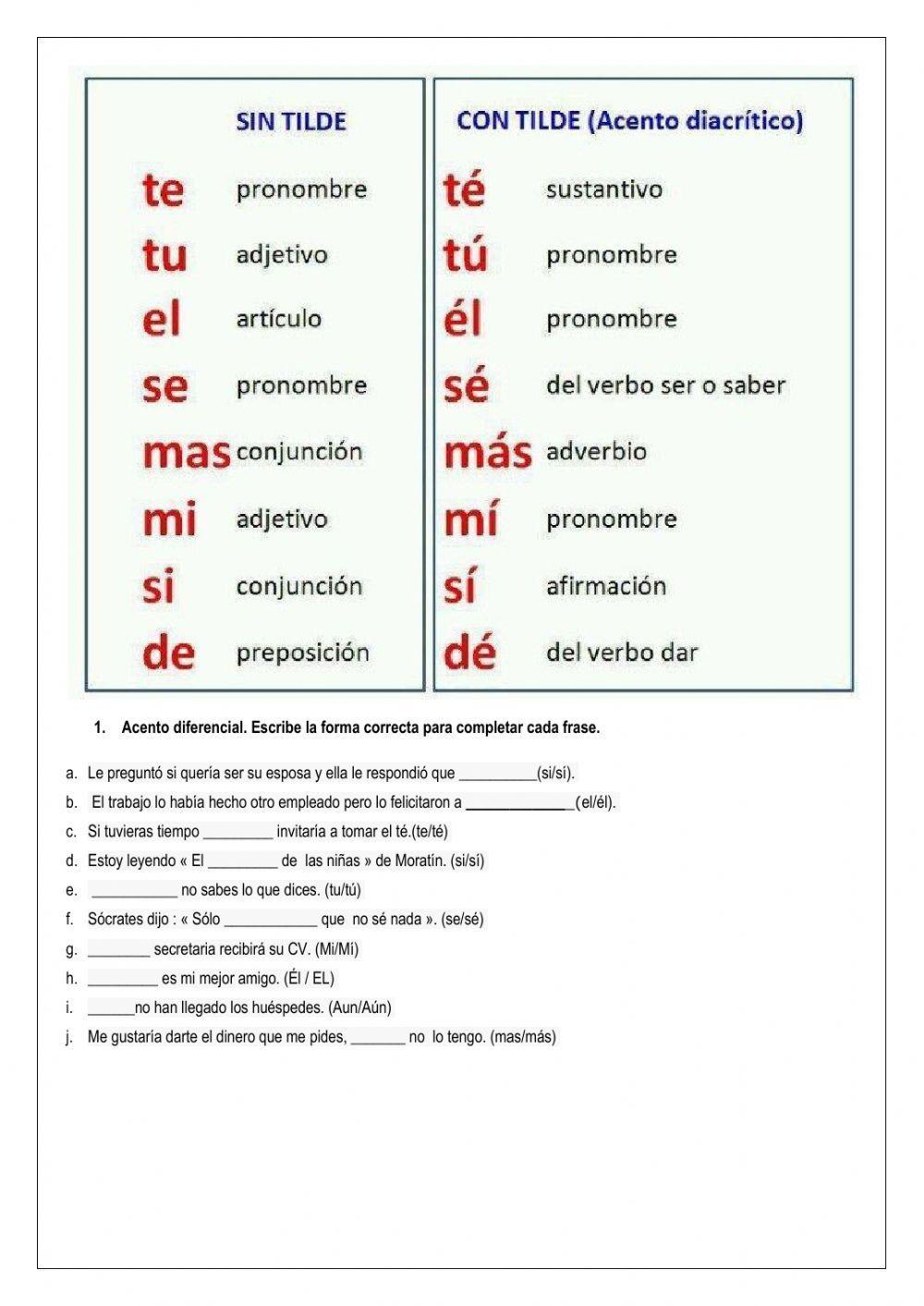 El acento diferencial