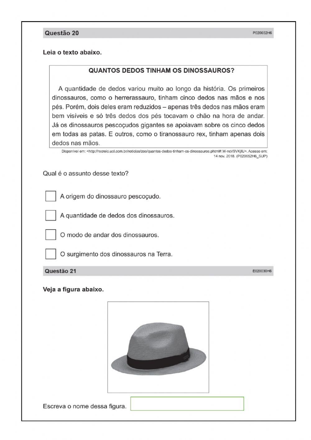 Avaliação alfa mais 2