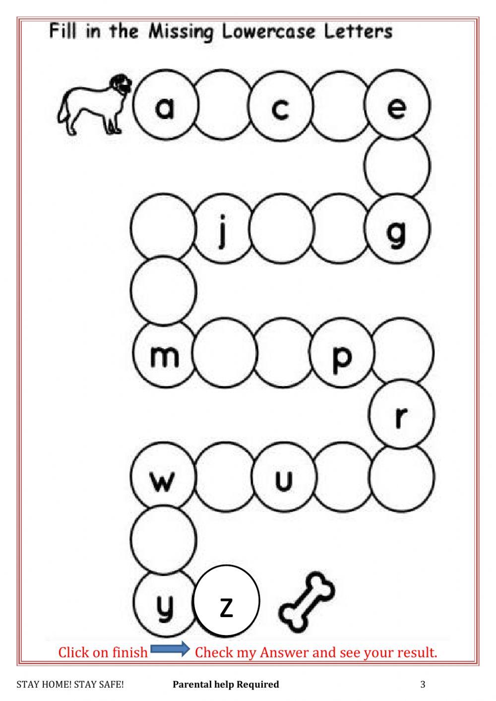 Lkg Alphabet Aa to Xx