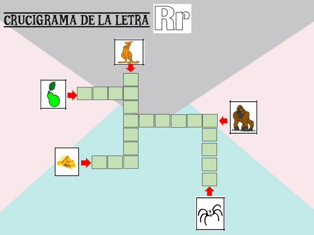 Crucigrama de la letra r