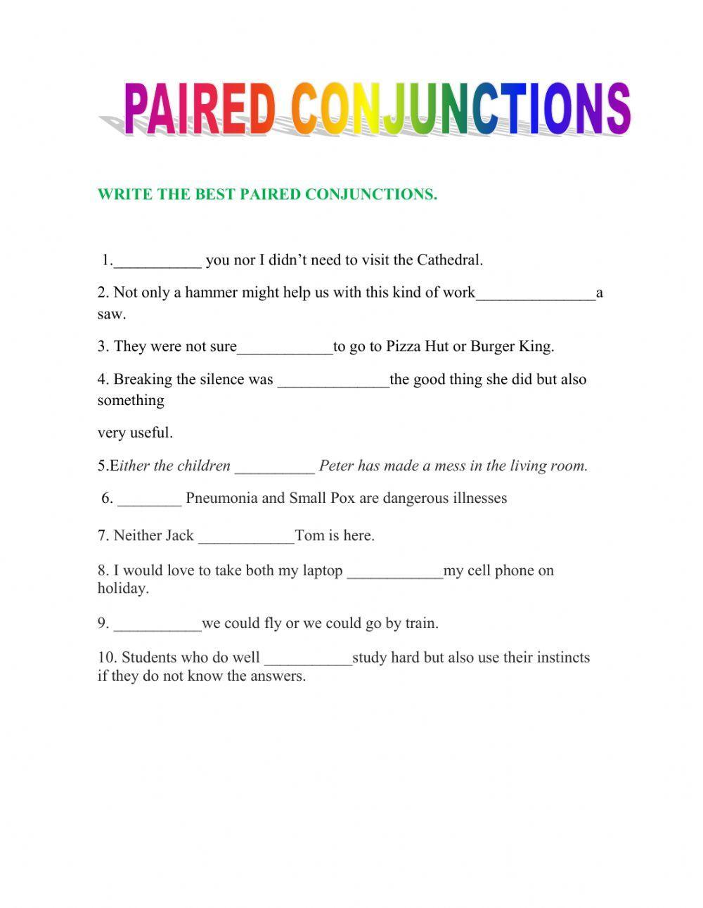 Paired Conjunctions