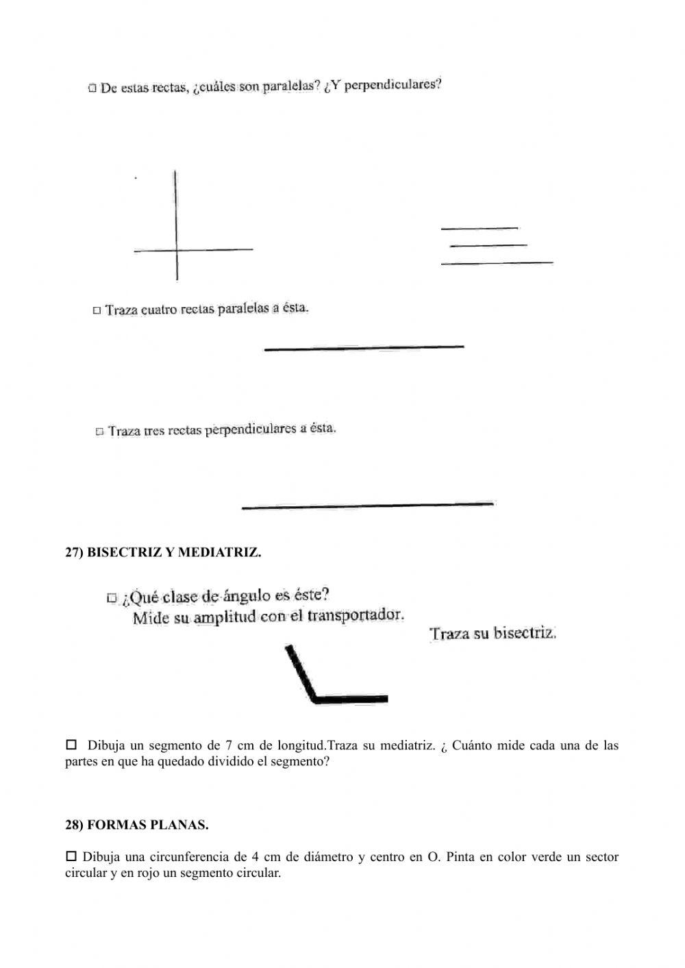 Prueba inicial 6º EP MAT segunda parte