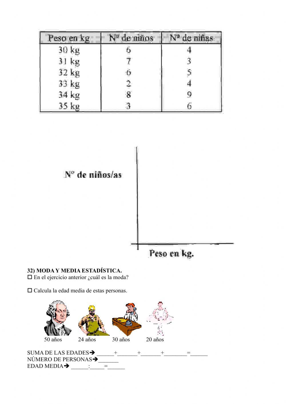 Prueba inicial 6º EP MAT segunda parte