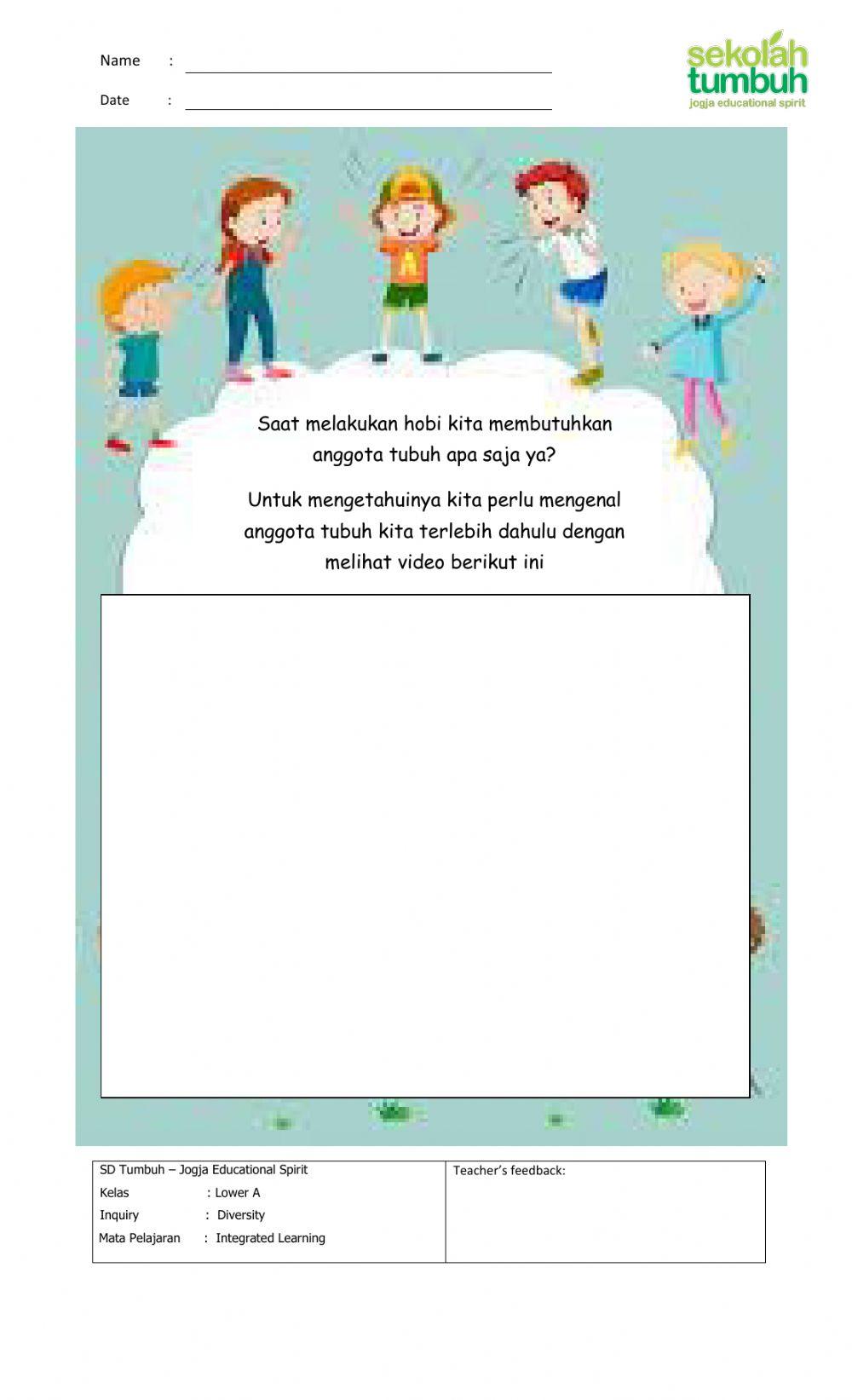 Pengenalan hobi dan anggota tubuh (a)