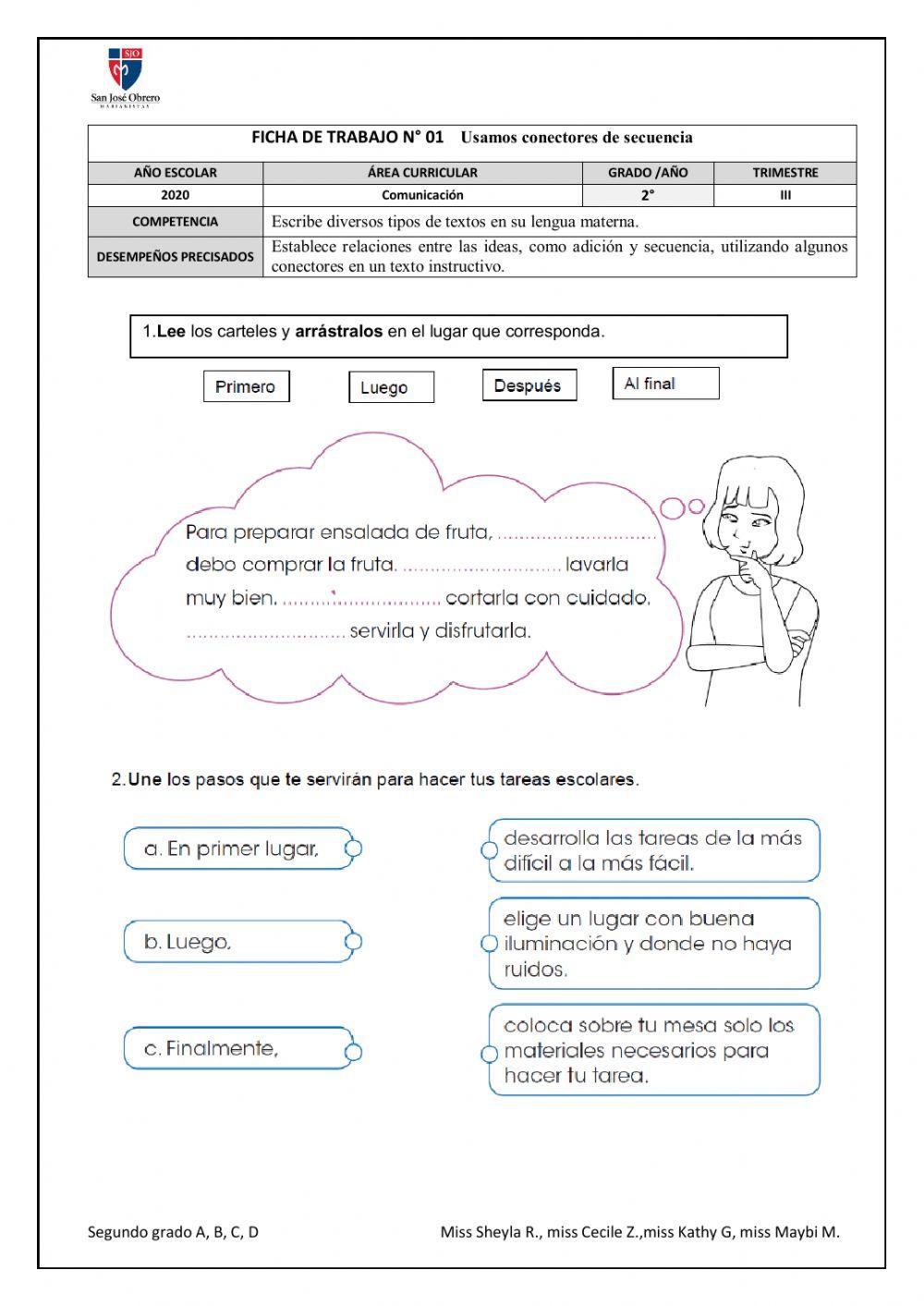 Conectores de secuencia