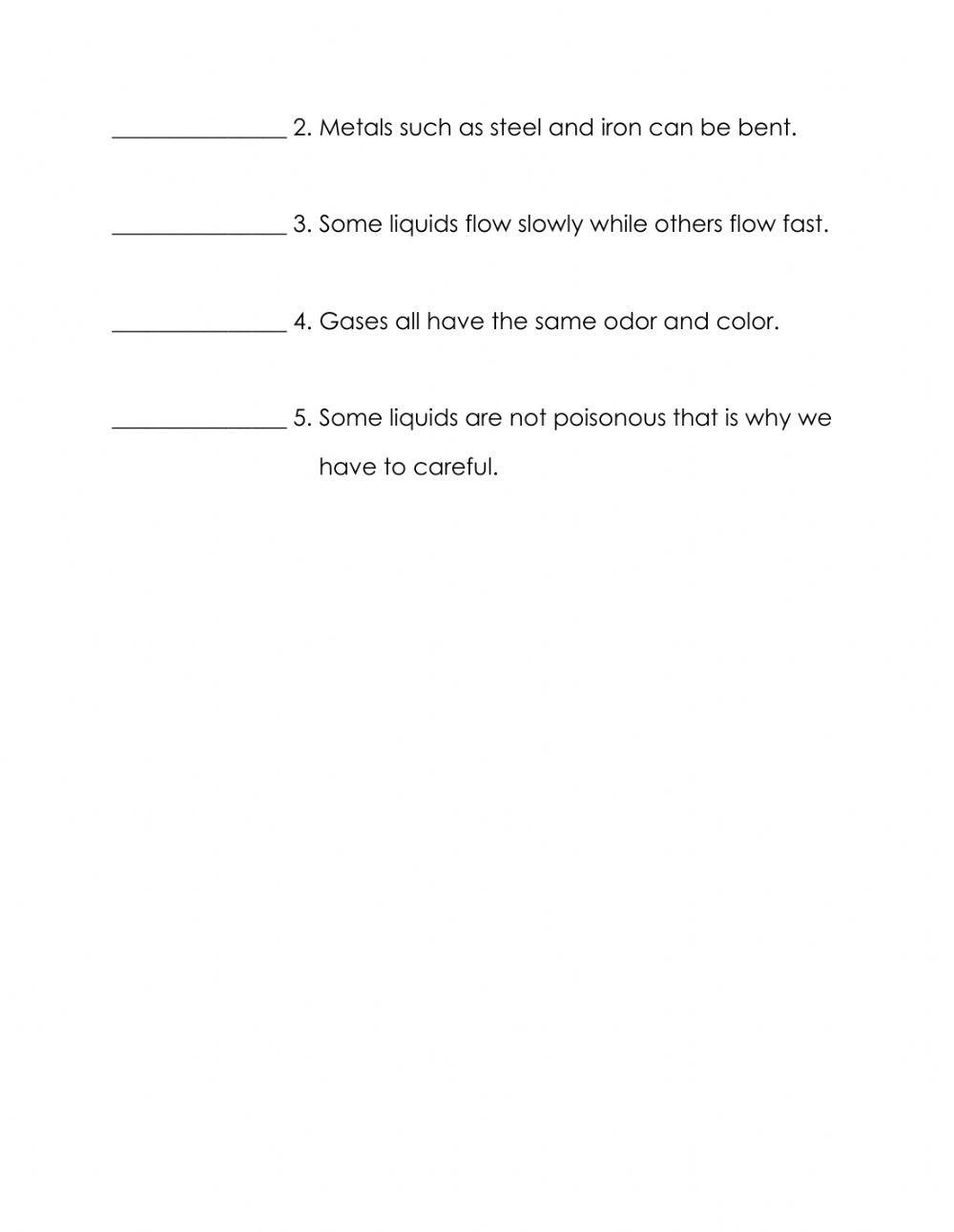 Properties and States of Matter