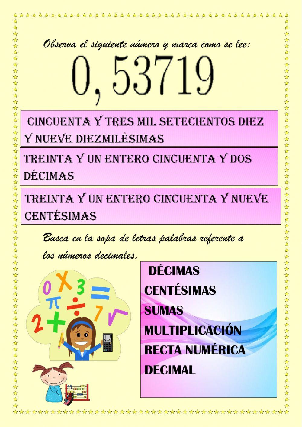 Los Números Decimales