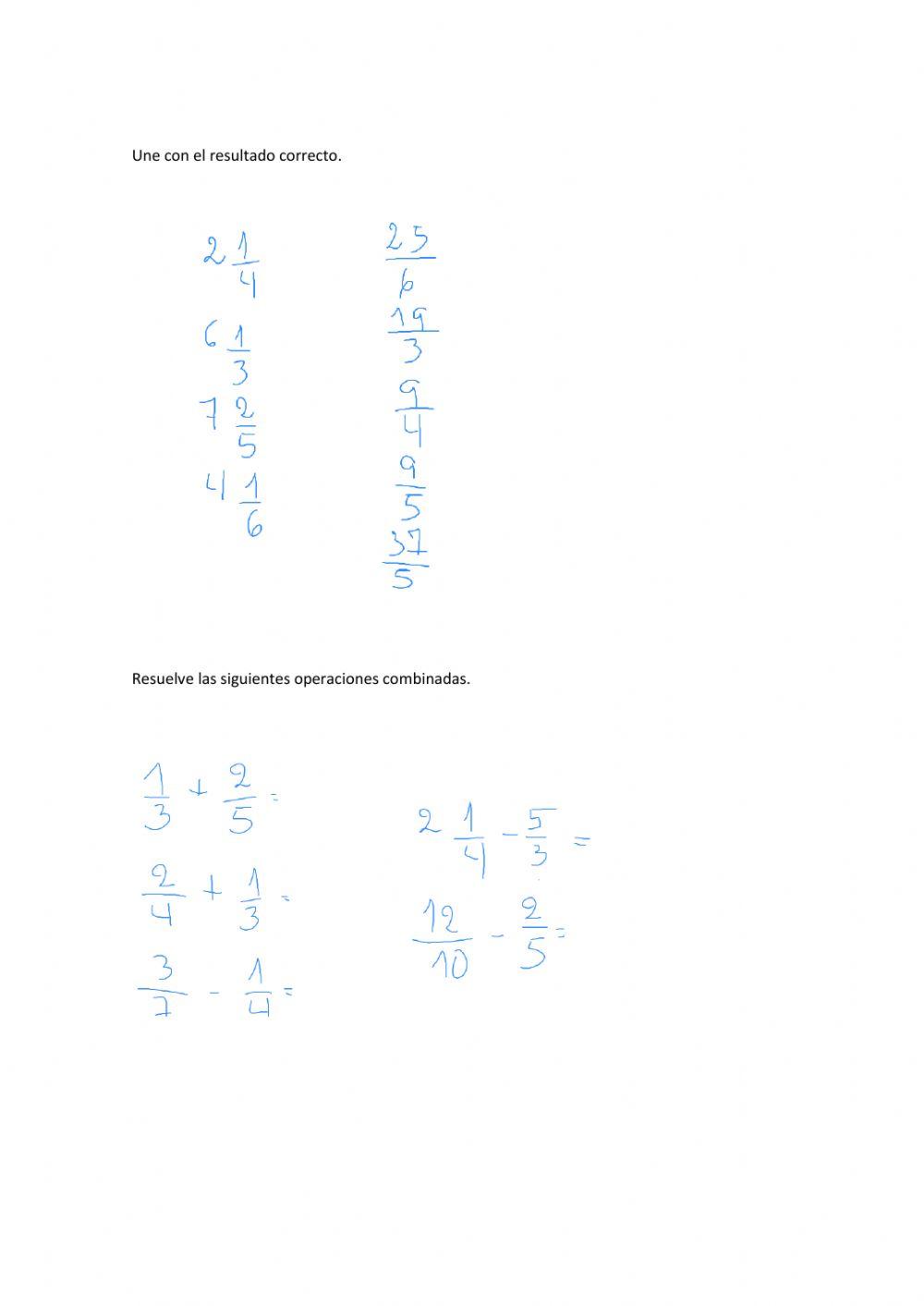 Trabajo Practico .Fracciones