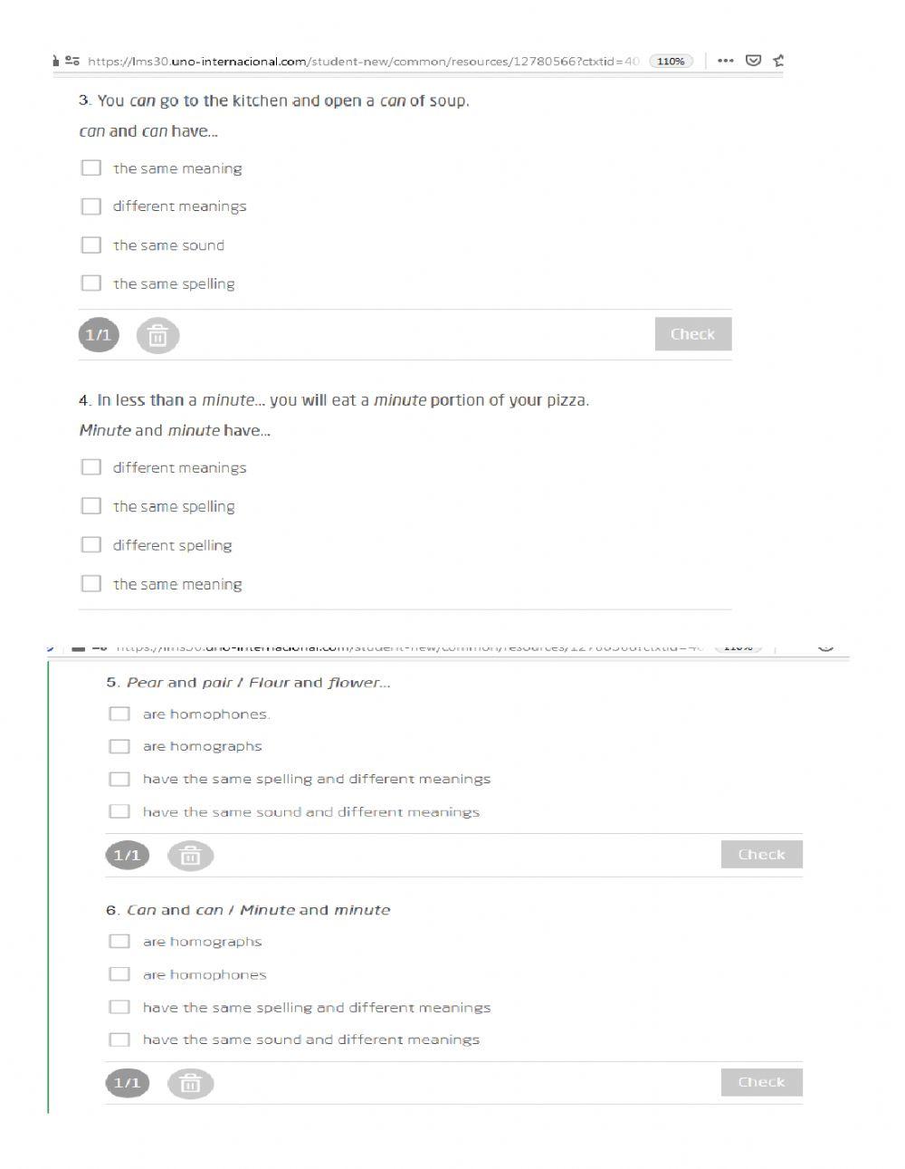Homphonesand homographs