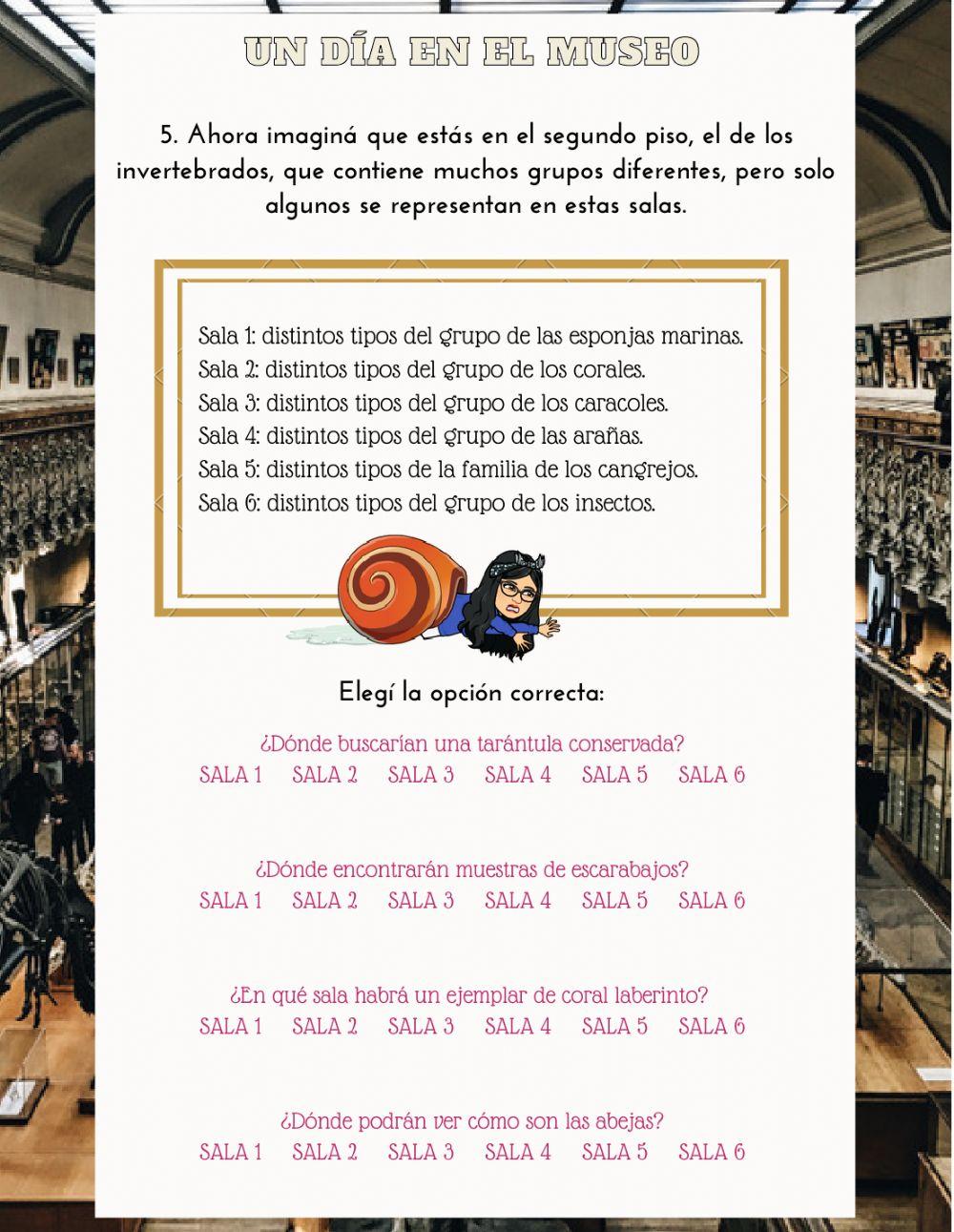 En el museo de Ciencias Naturales