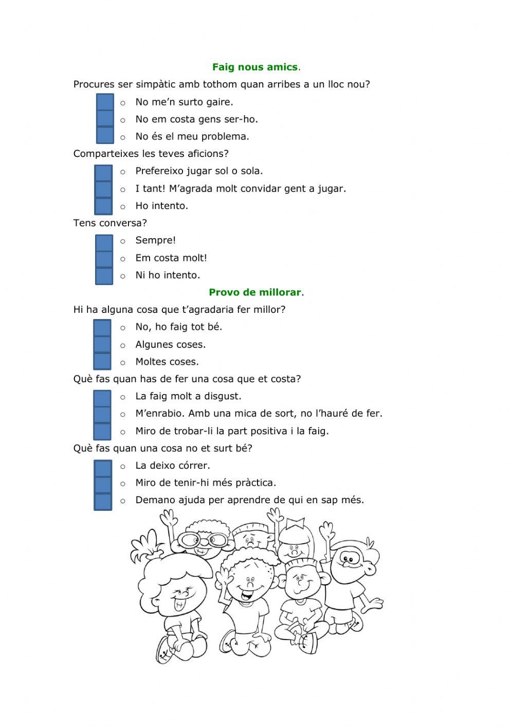 Que saps sobre...Fitxa d'habits IV Cicle Mitja-3r