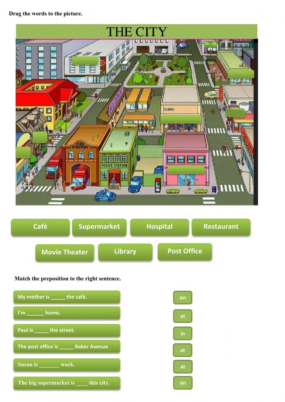 Preposition In At On