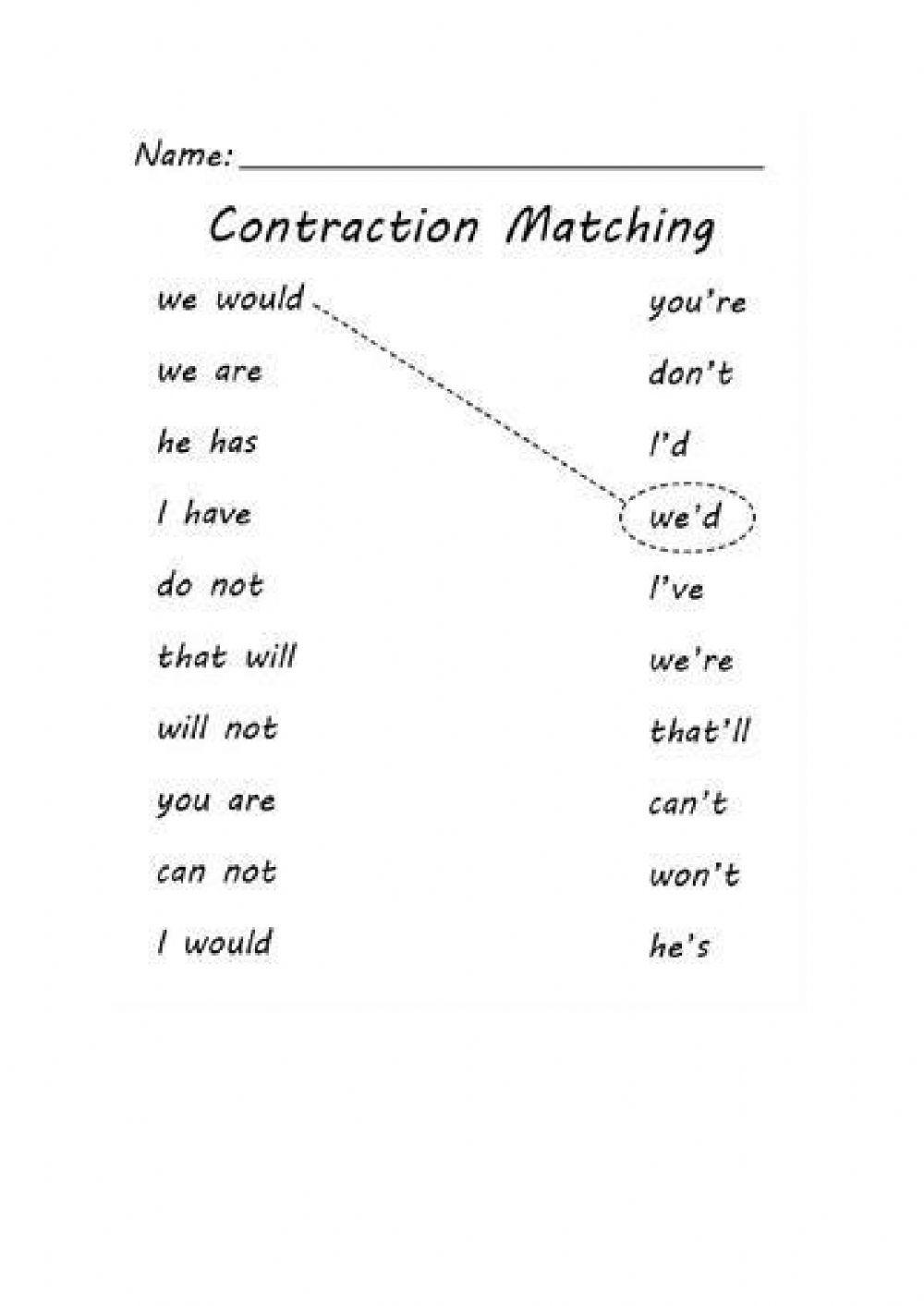 Contraction Matching