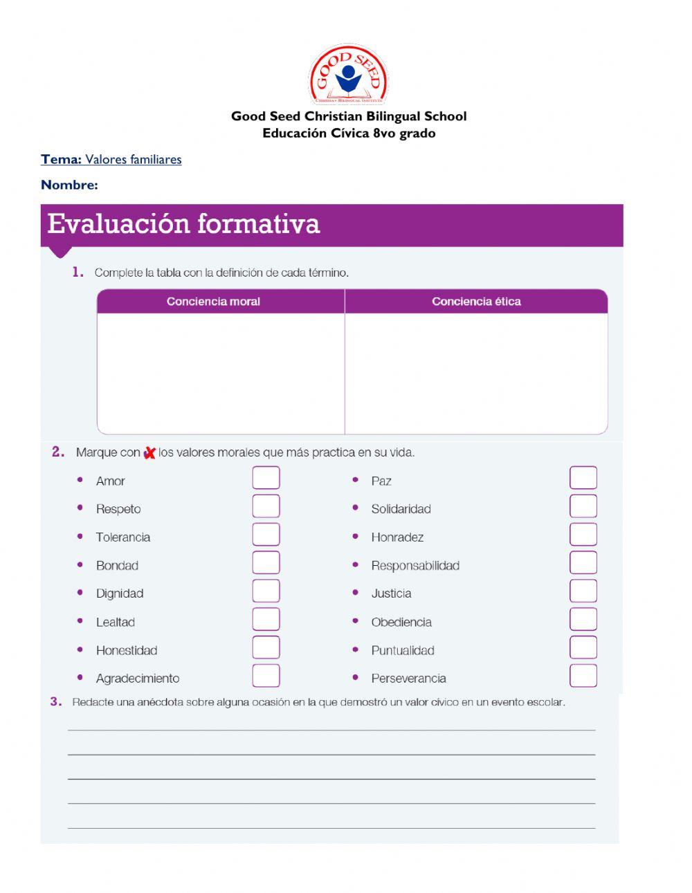 Evaluación p.28-29 C