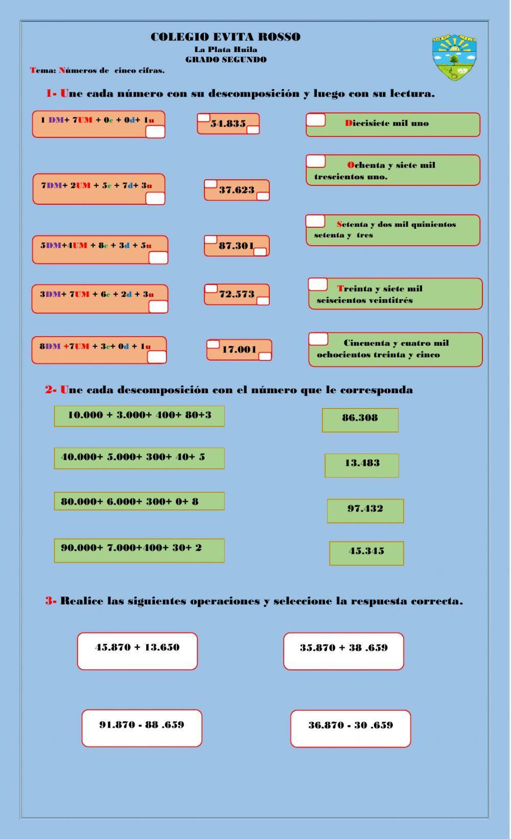 Números de cinco cifras