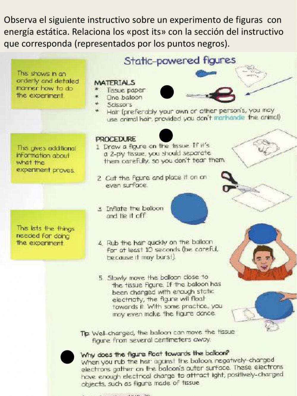 Experiment instructions