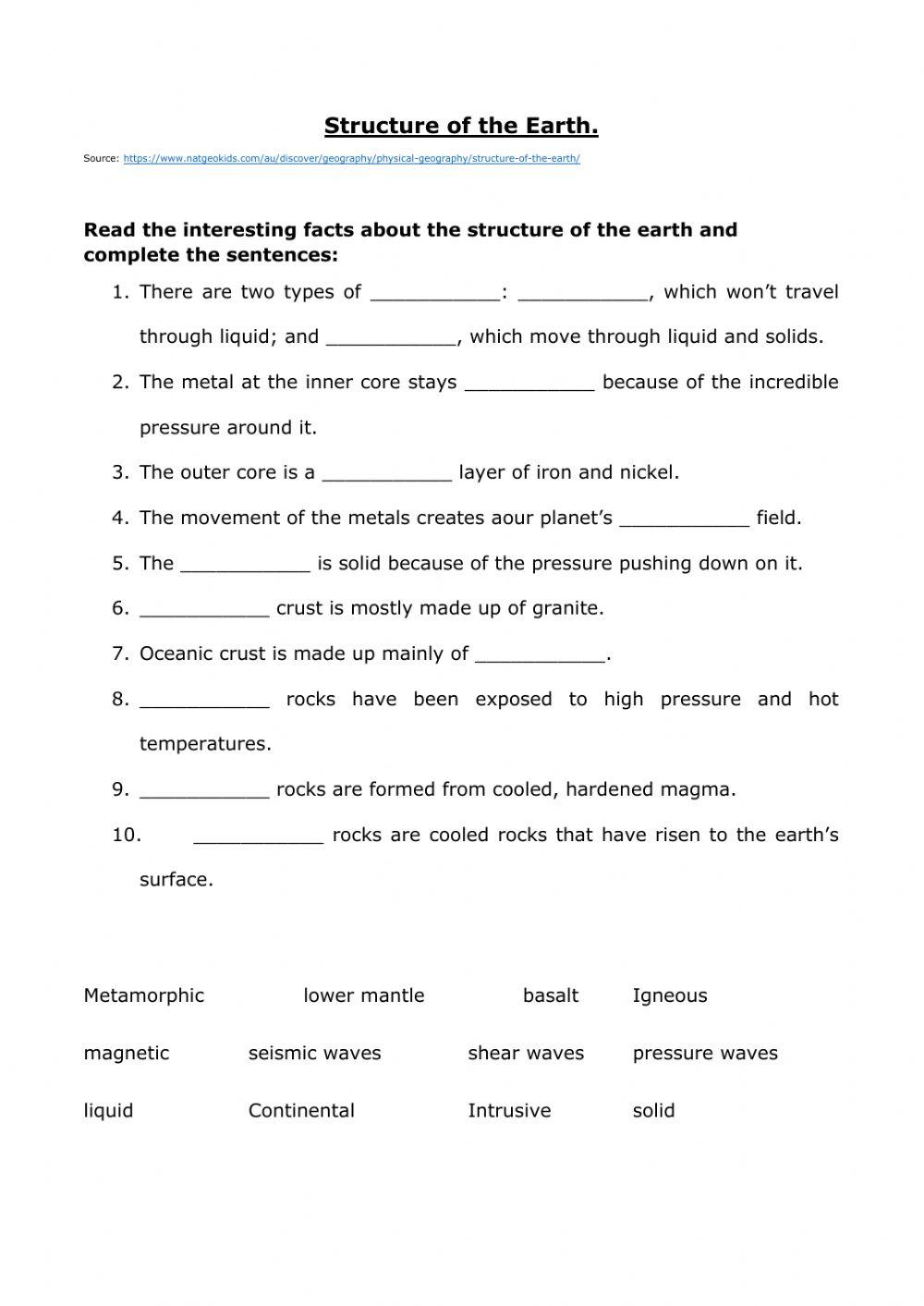 Structure of the Earth