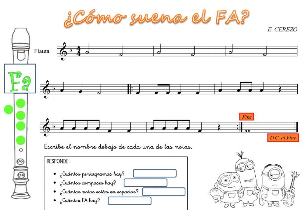 ¿cómo suena el fa?