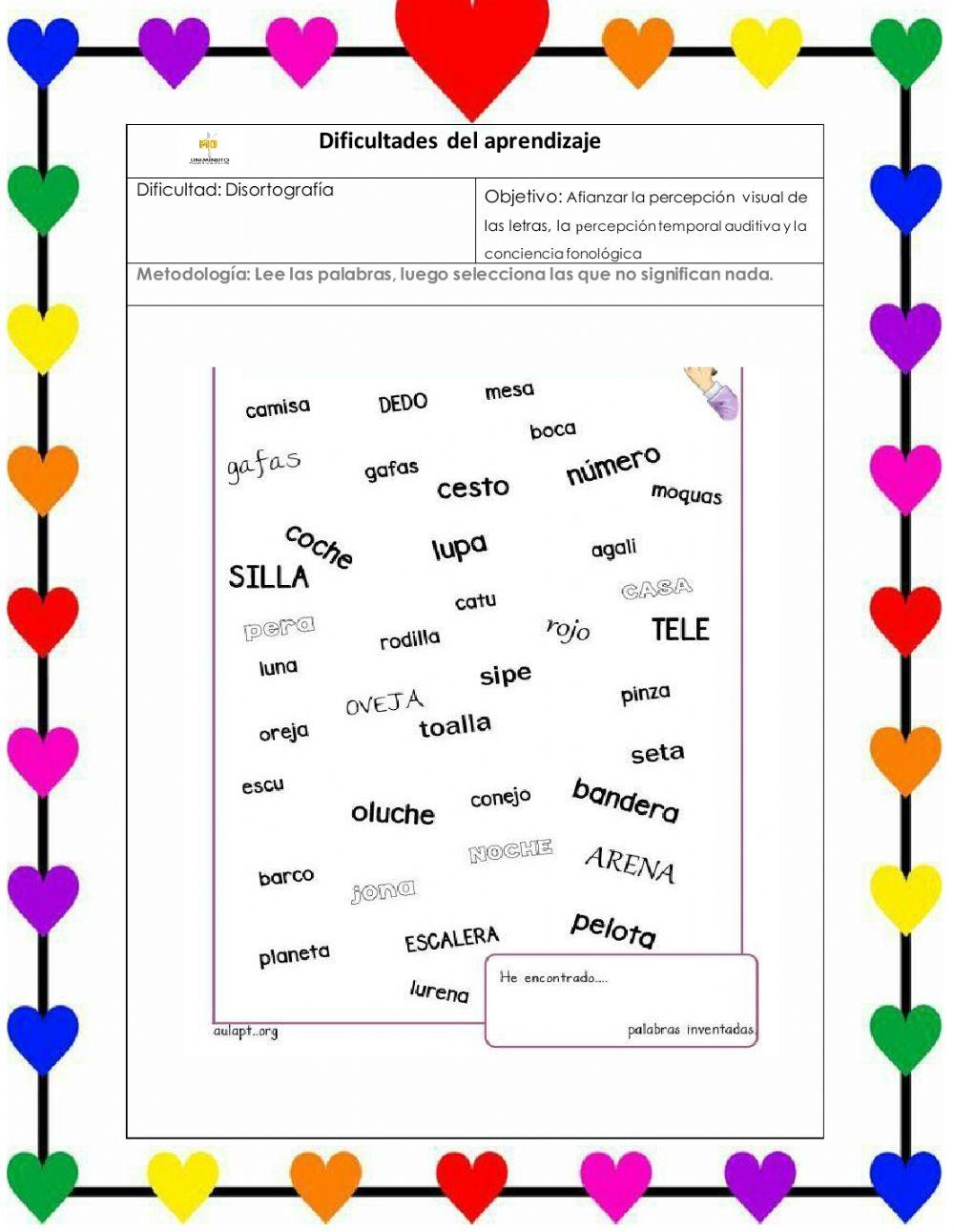 Disortografía Disortografía