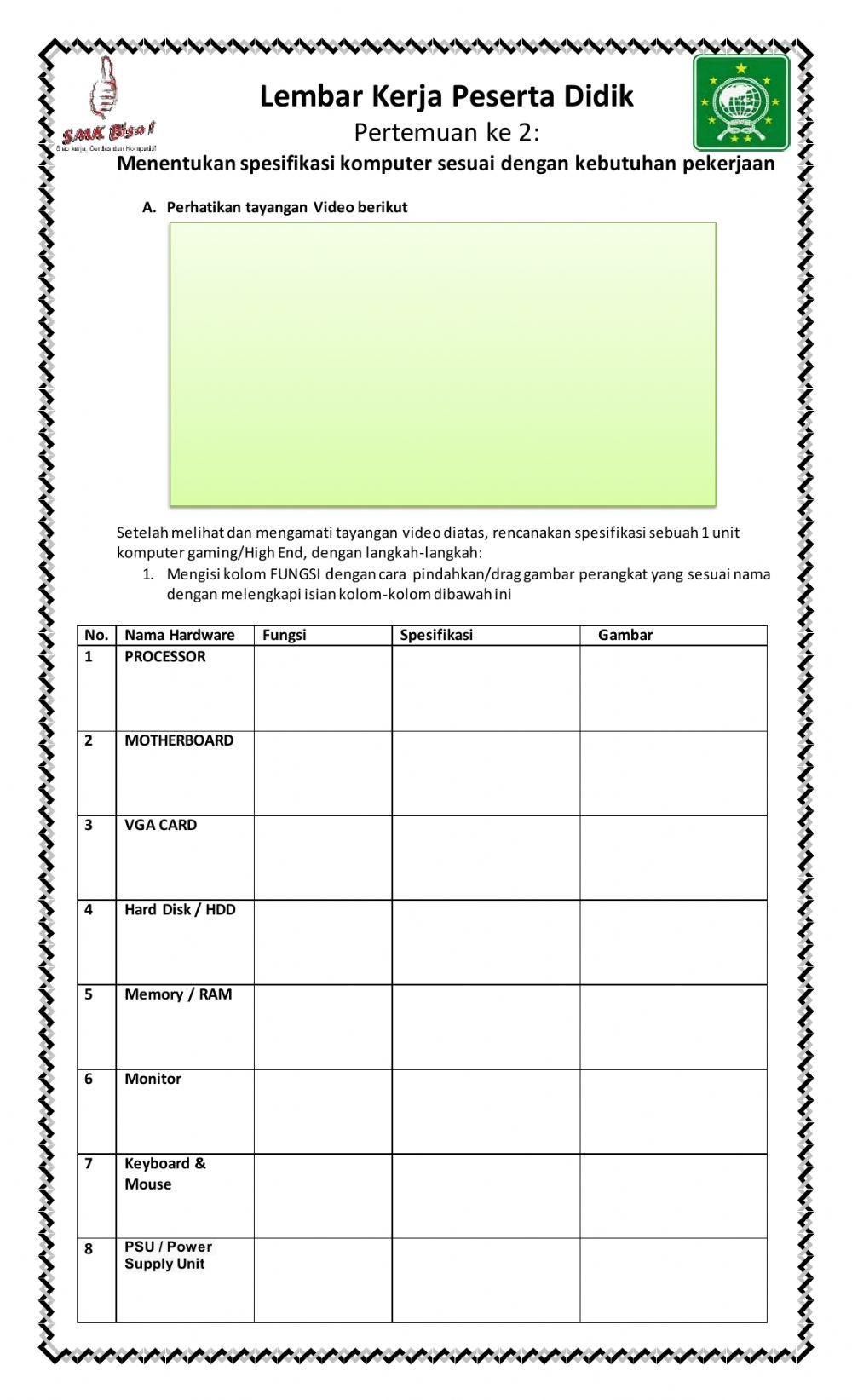 Lkpd Perangkat Keras Komputer Pertemuan 2