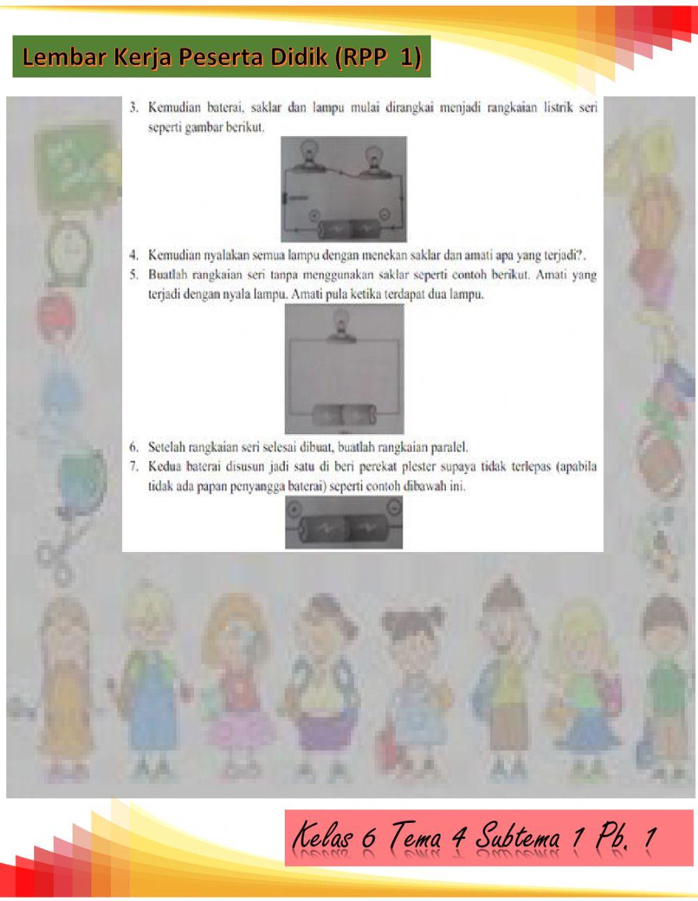 Lkpd subtema 2,rangkaian seri paralel
