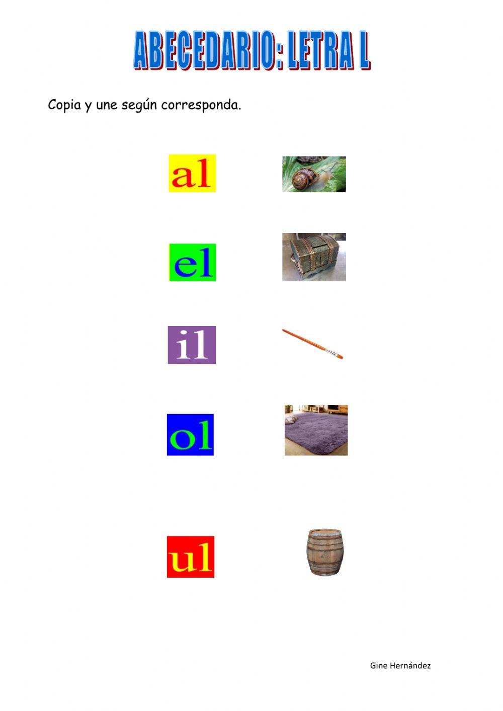 Sílabas inversas con l