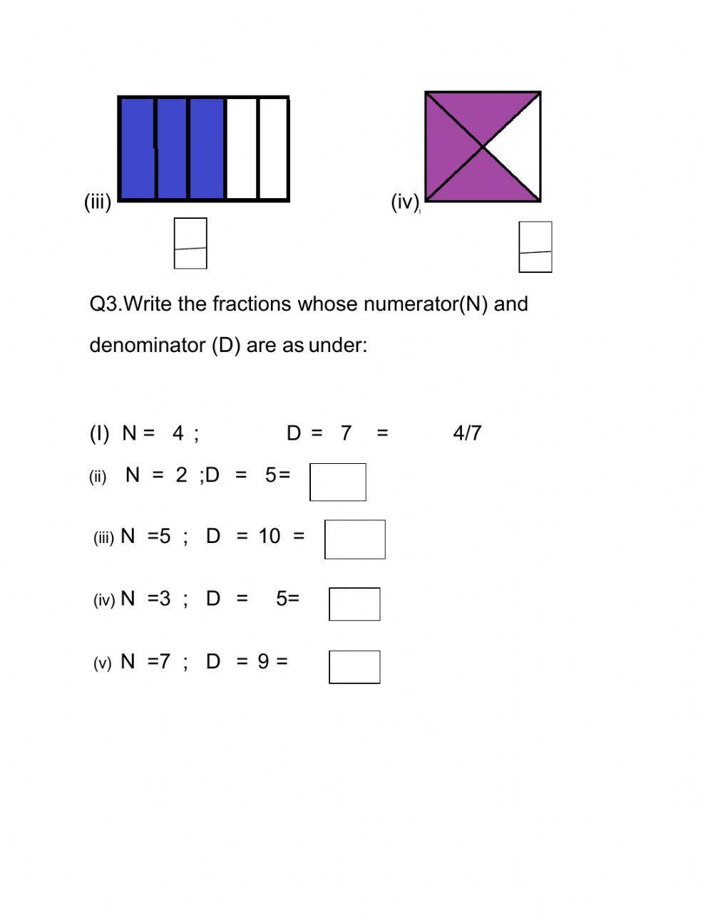 Halves and quatrters