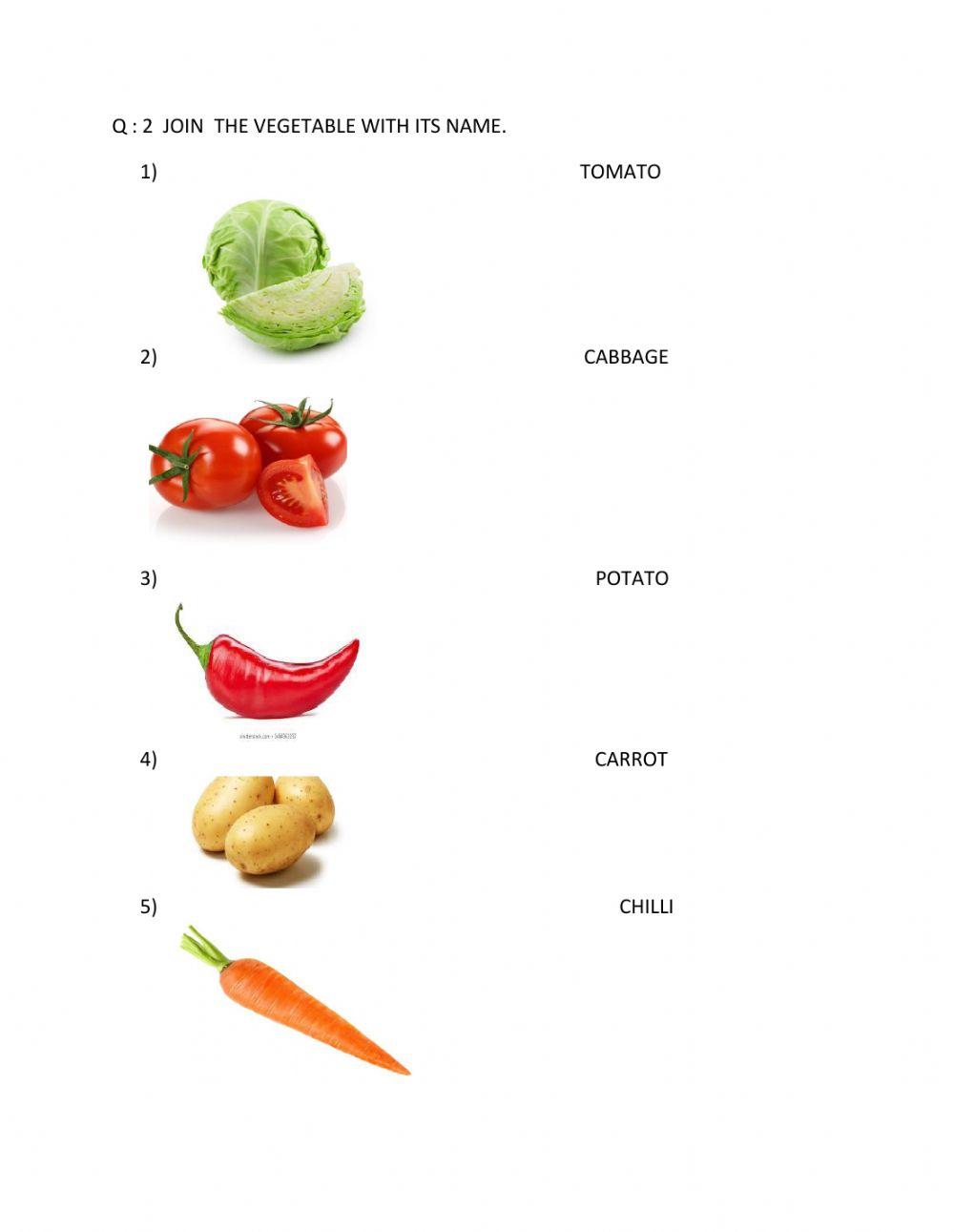 Fruits and vegetables