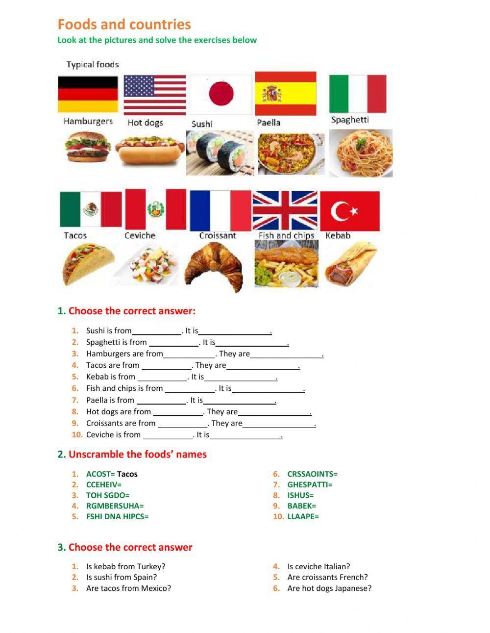411361-foods-and-countries-verkerk-liveworksheets