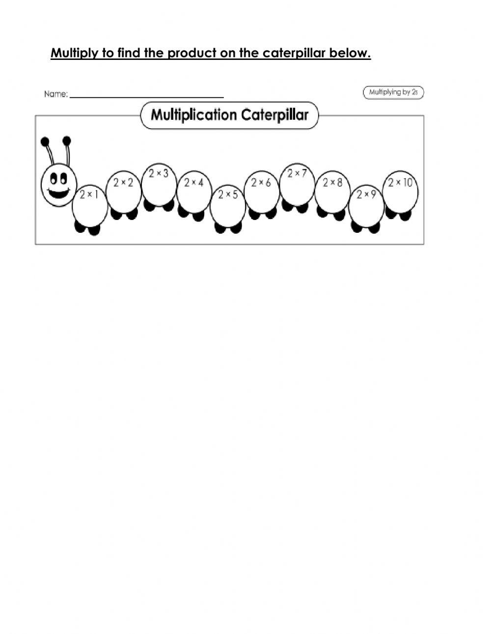 multiply-by-2-caterpillar-online-exercise-for-live-worksheets