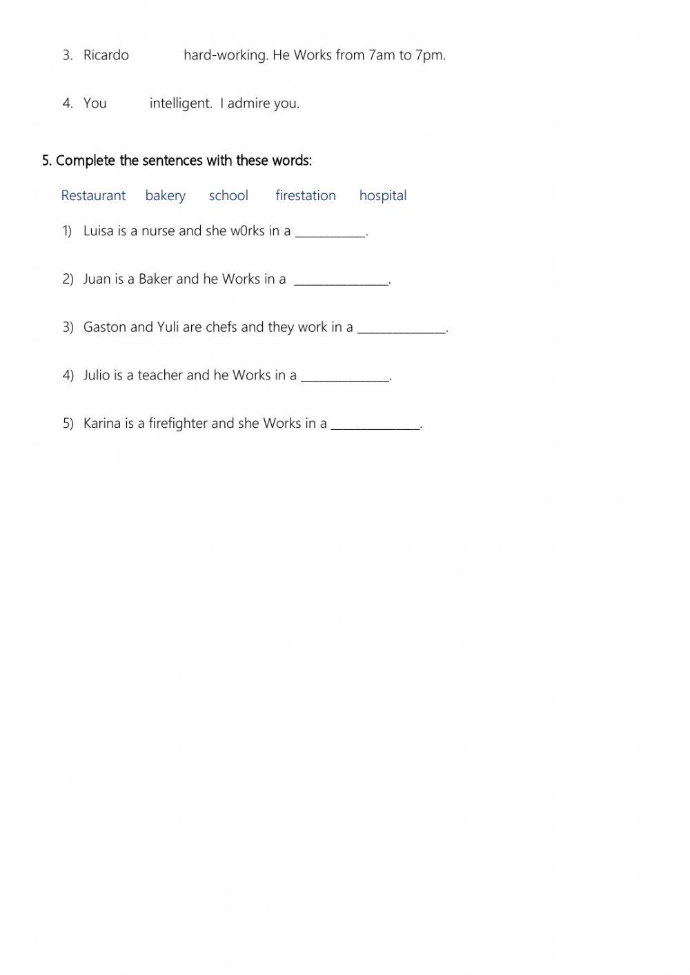 Jobs and occupations