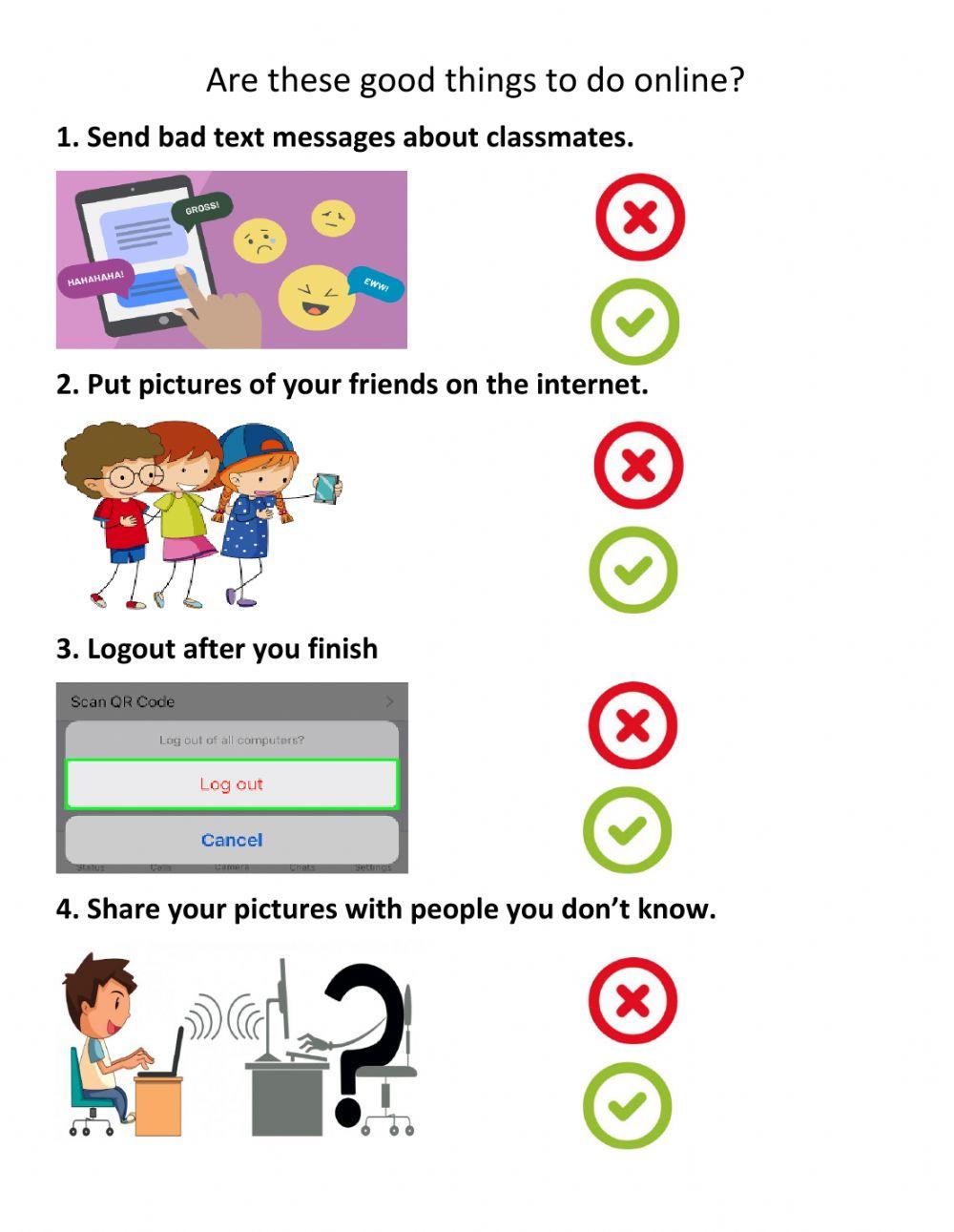 Are these good things to do online?