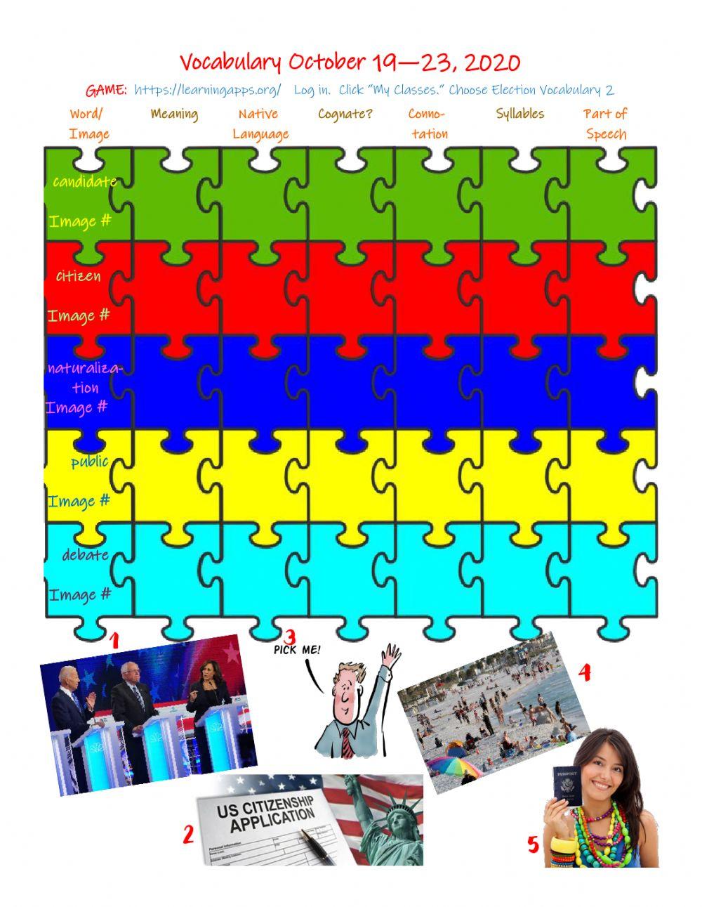 Vocabulary Log Election 2