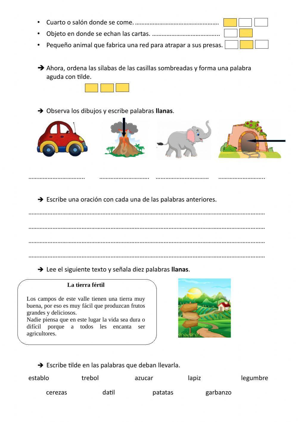 Reglas generales de acentuación